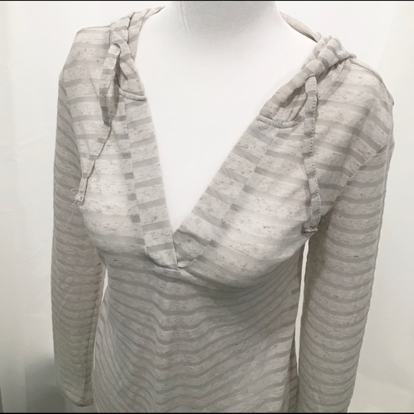 Roxy Open V-Neck Light Weight Hoodie - Picture 1 of 5